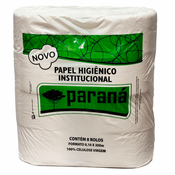 Papel Higiênico Rolão FRD 100% Celulose 8x300m – Paraná F.S. (Embalagem Verde)