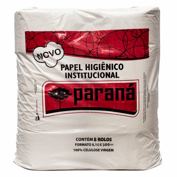 Papel Higiênico Institucional Branco FRD 8x300m – Paraná F.S. (Embalagem VML)
