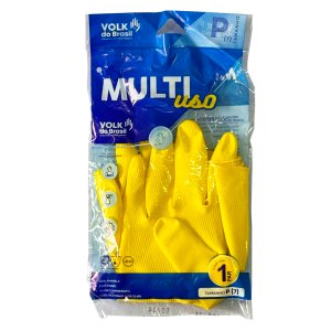 88- LUVA LATEX MULTIUSO VOLK - AMARELA CA10695 TAM